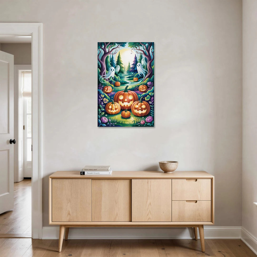 Mystical Elegance Forest Halloween - Canvas Wall Art - Coffee Table - 24x36
