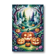 Mystical Elegance Forest Halloween - Canvas Wall Art - Front