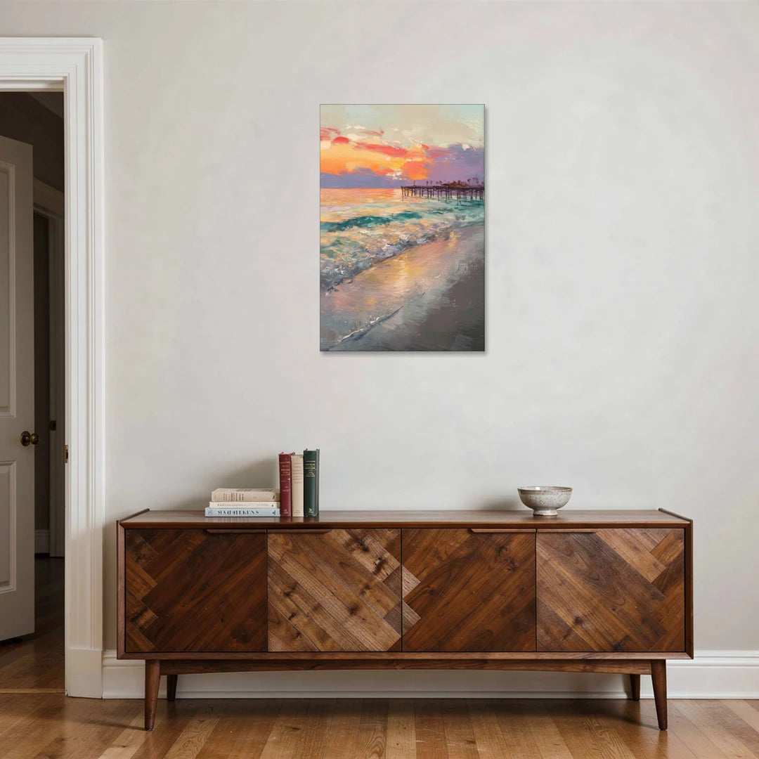 Naples Beach Sunset - Canvas Wall Art - Coffee Table - 24x36