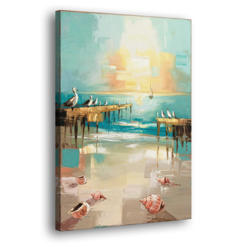 Naples Florida Coastal Vibes - Canvas Wall Art - Side