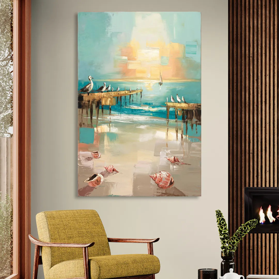 Naples Florida Coastal Vibes Living Room - Canvas Wall Art
