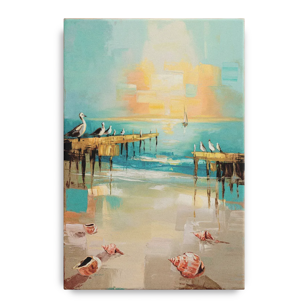 Naples Florida Coastal Vibes Front - Canvas Wall Art