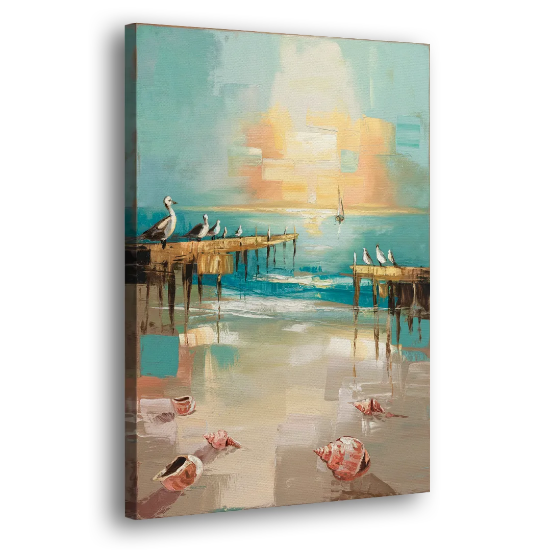 Naples Florida Coastal Vibes Side - Canvas Wall Art