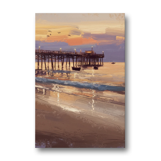 Naples Pier at Twilight - Canvas Wall Art - Front