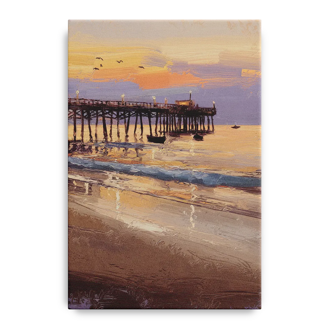 Naples Pier at Twilight Front - Canvas Wall Art