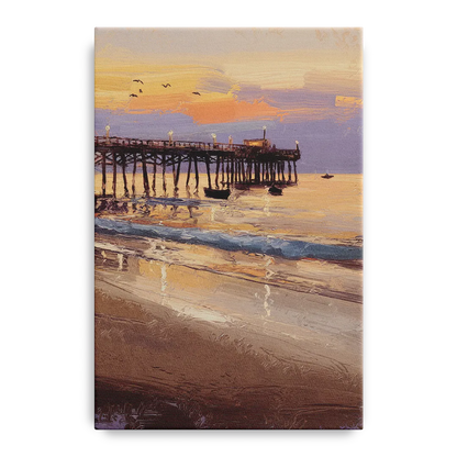 Naples Pier at Twilight Front - Canvas Wall Art