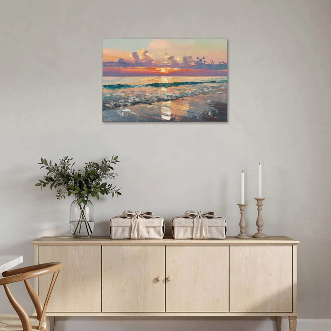Naples Sunset Over The Gulf - Canvas Wall Art - Coffee Table - 36x24