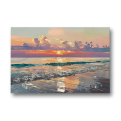 Naples Sunset Over The Gulf - Canvas Wall Art - Front