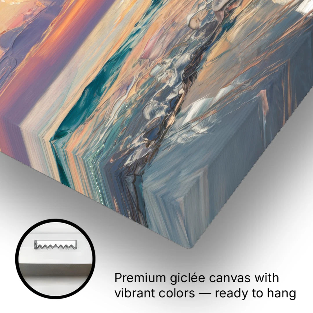 Naples Sunset Over The Gulf - Canvas Wall Art - Gallery Wrap Corner