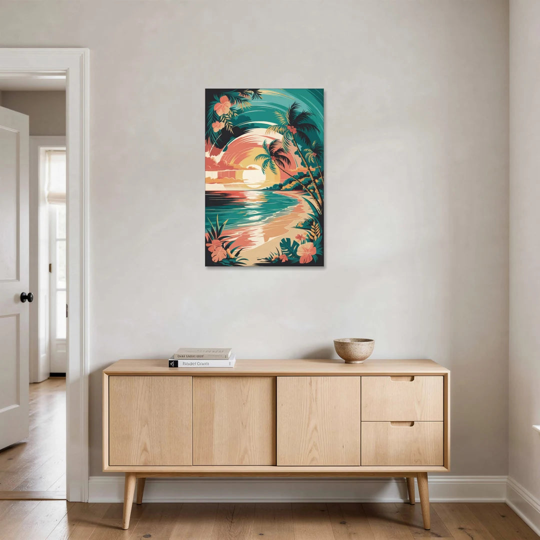 Naples Tropical Paradise - Canvas Wall Art - Coffee Table - 24x36