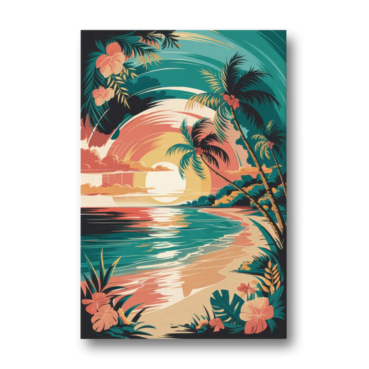 Naples Tropical Paradise - Canvas Wall Art - Front