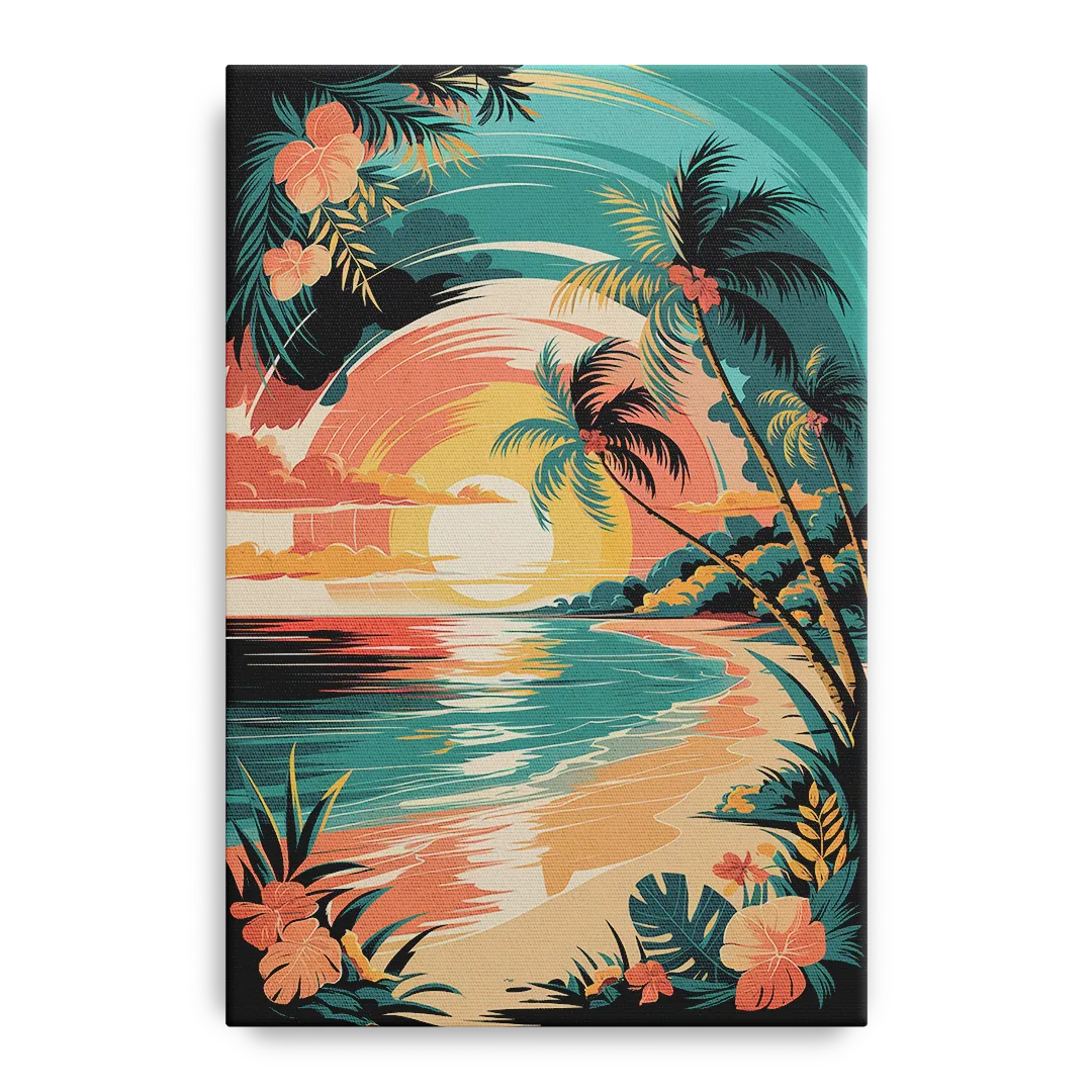 Naples Tropical Paradise Front - Canvas Wall Art