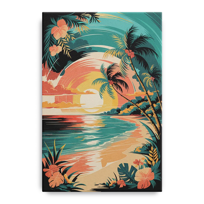 Naples Tropical Paradise Front - Canvas Wall Art