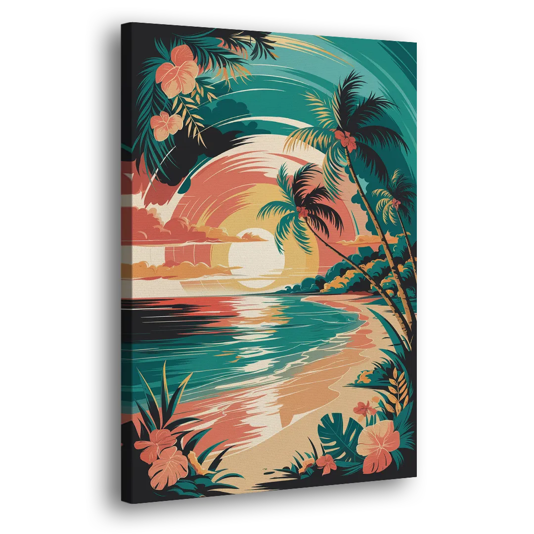 Naples Tropical Paradise Side - Canvas Wall Art