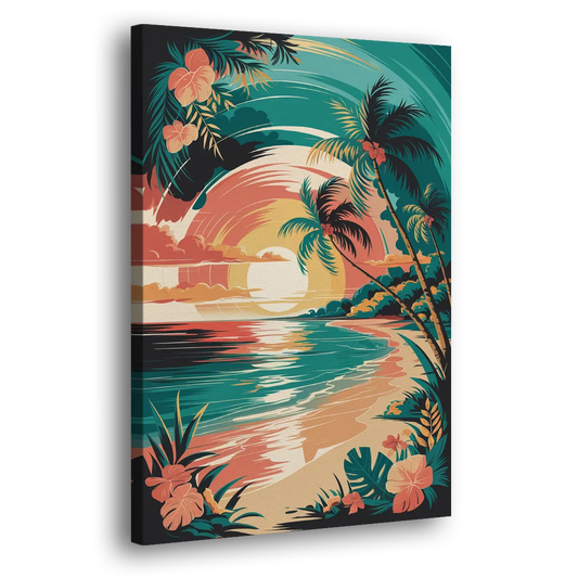 Naples Tropical Paradise Side - Canvas Wall Art