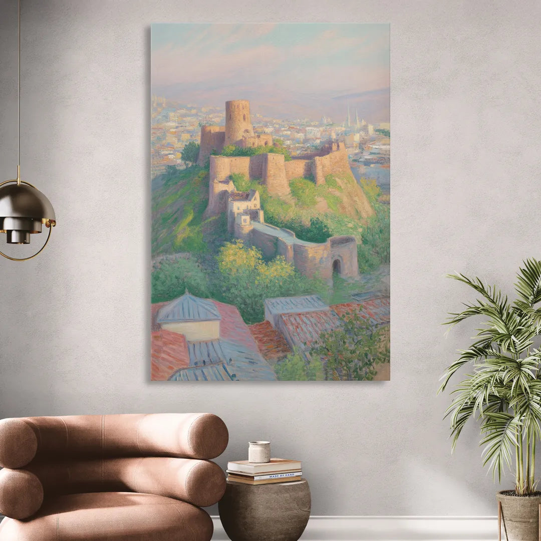 Narikala Fortress Living Room - Canvas Wall Art
