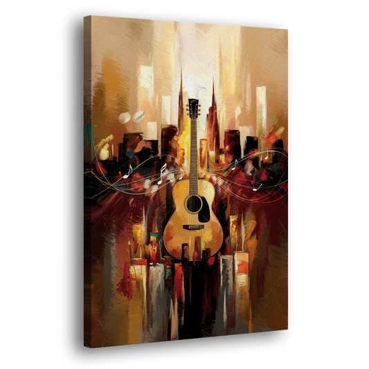 Nashville Country Music Vibes Side - Canvas Wall Art
