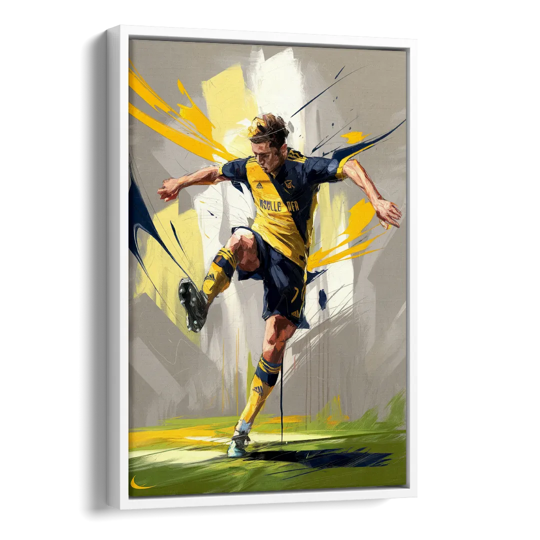 Nashville FC Soccer Spirit Side - White Canvas Wall Art