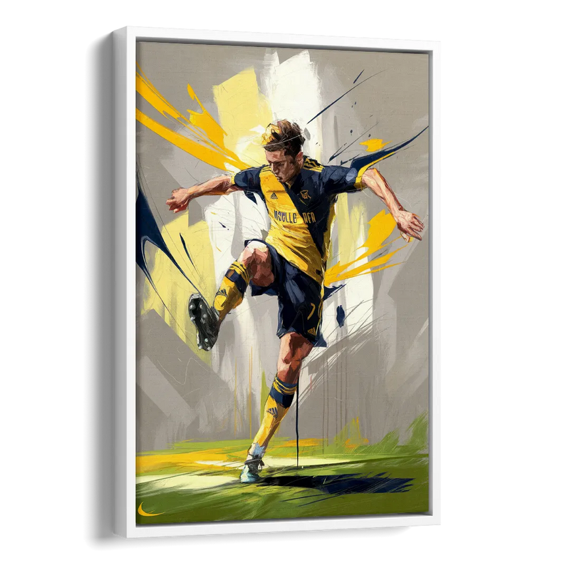 Nashville FC Soccer Spirit Side - White Canvas Wall Art