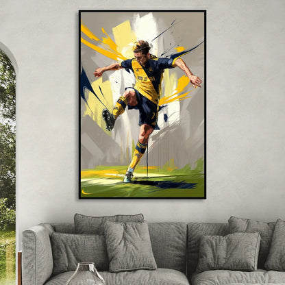 Nashville FC Soccer Spirit Sitting Room - Black Canvas Wall Art