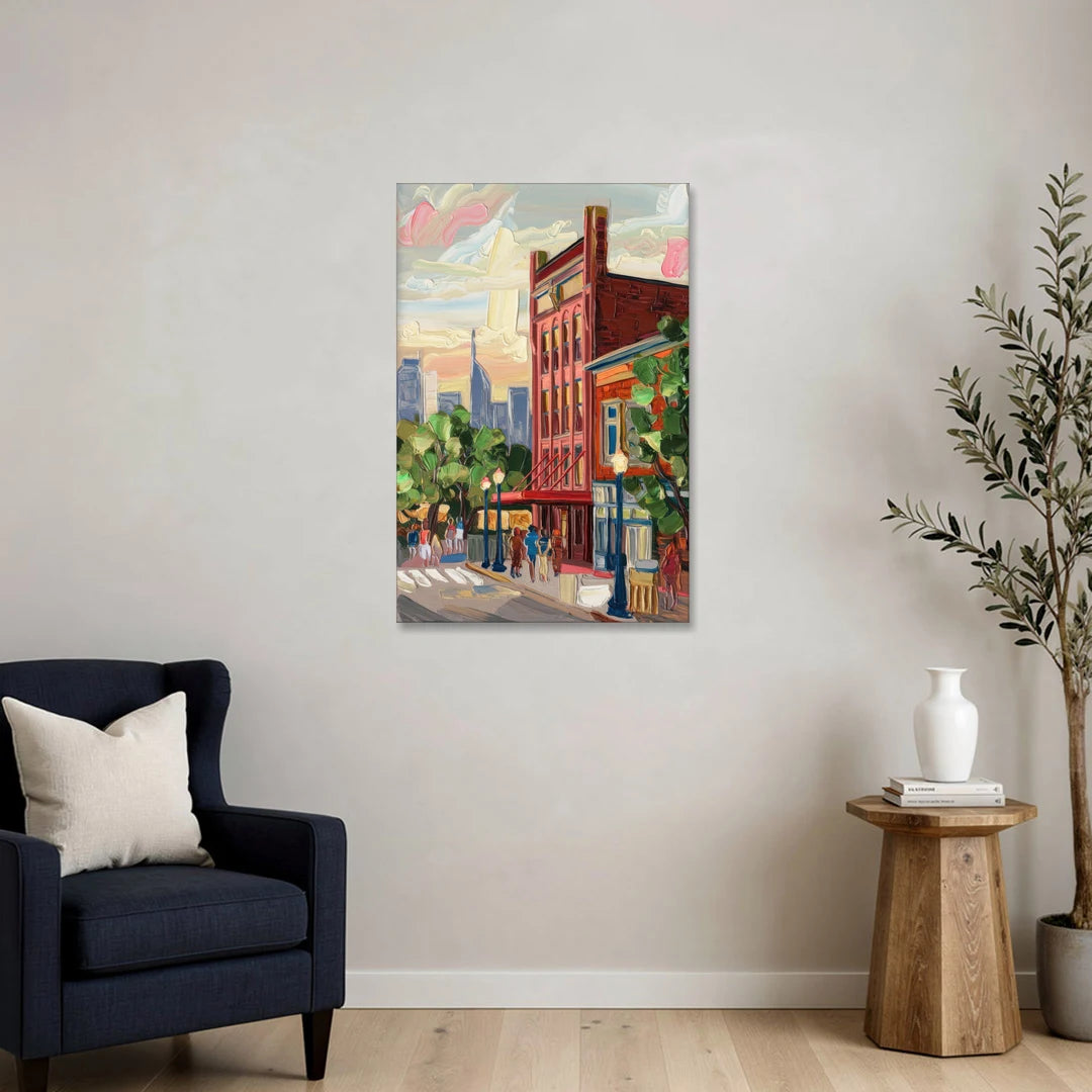 Nashville Grand Ole Opry - Canvas Wall Art - Sofa - 24x36