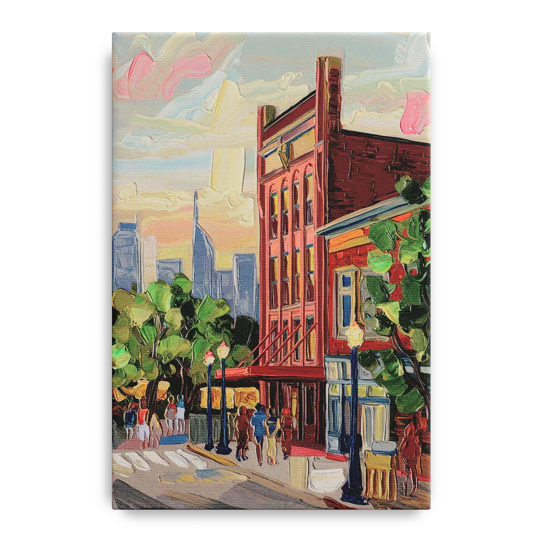 Nashville Grand Ole Opry Front - Canvas Wall Art