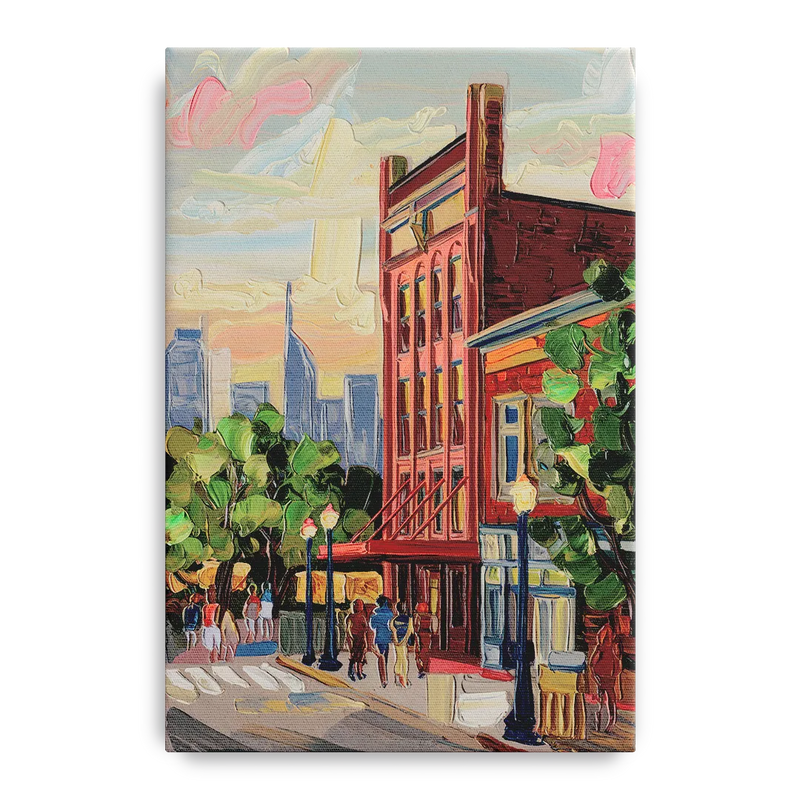 Nashville Grand Ole Opry Front - Canvas Wall Art