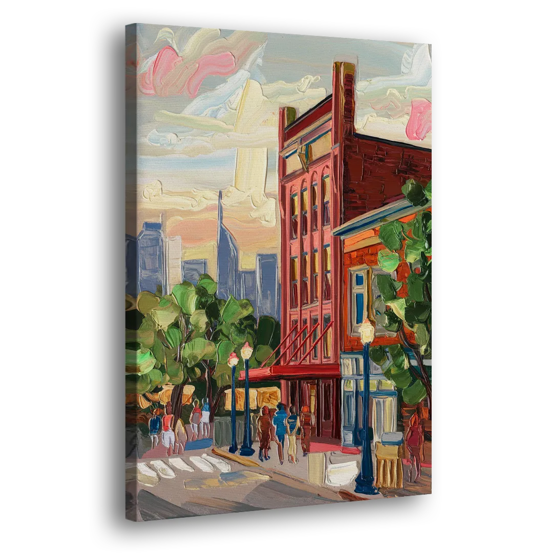 Nashville Grand Ole Opry Side - Canvas Wall Art