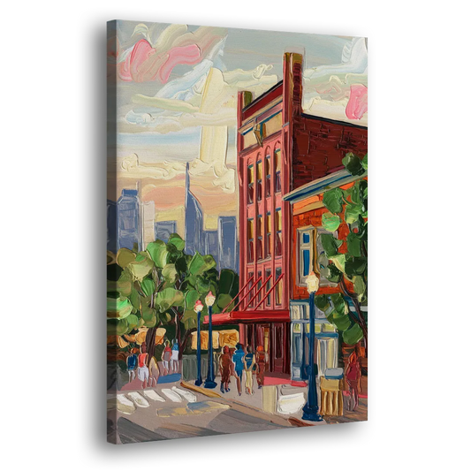 Nashville Grand Ole Opry Side - Canvas Wall Art
