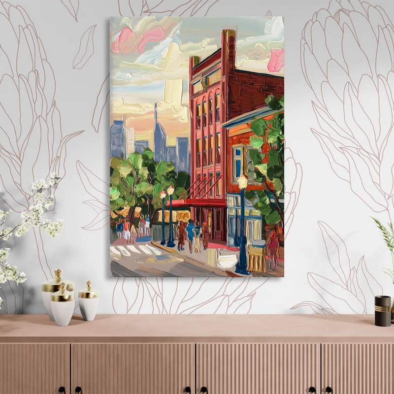 Nashville Grand Ole Opry Sitting Room - Canvas Wall Art