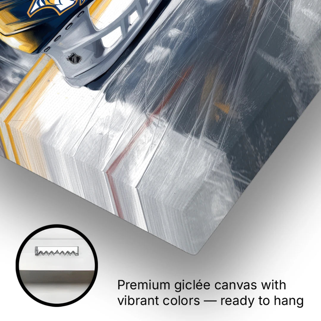 Nashville Predators Hockey Pride - Canvas Wall Art - Gallery Wrap Corner