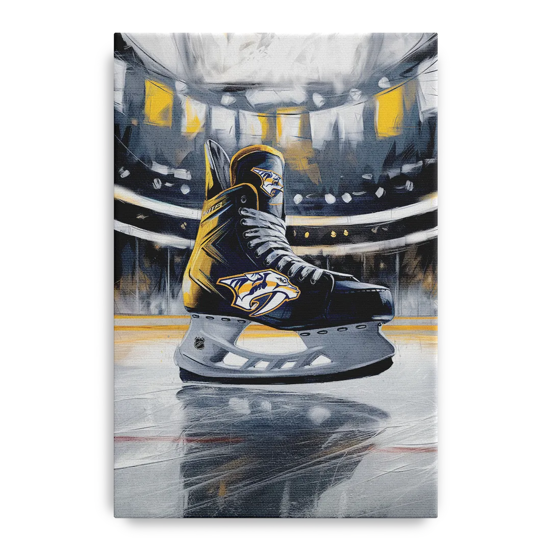 Nashville Predators Hockey Pride Front - Canvas Wall Art