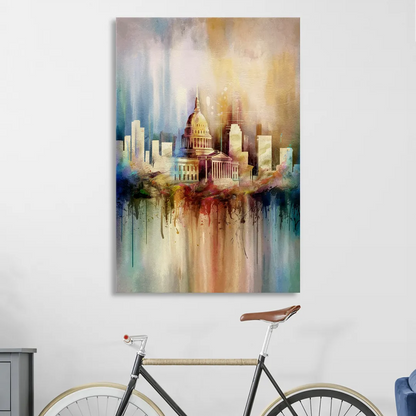 Nashville Tennessee State Capitol Living Room - Canvas Wall Art