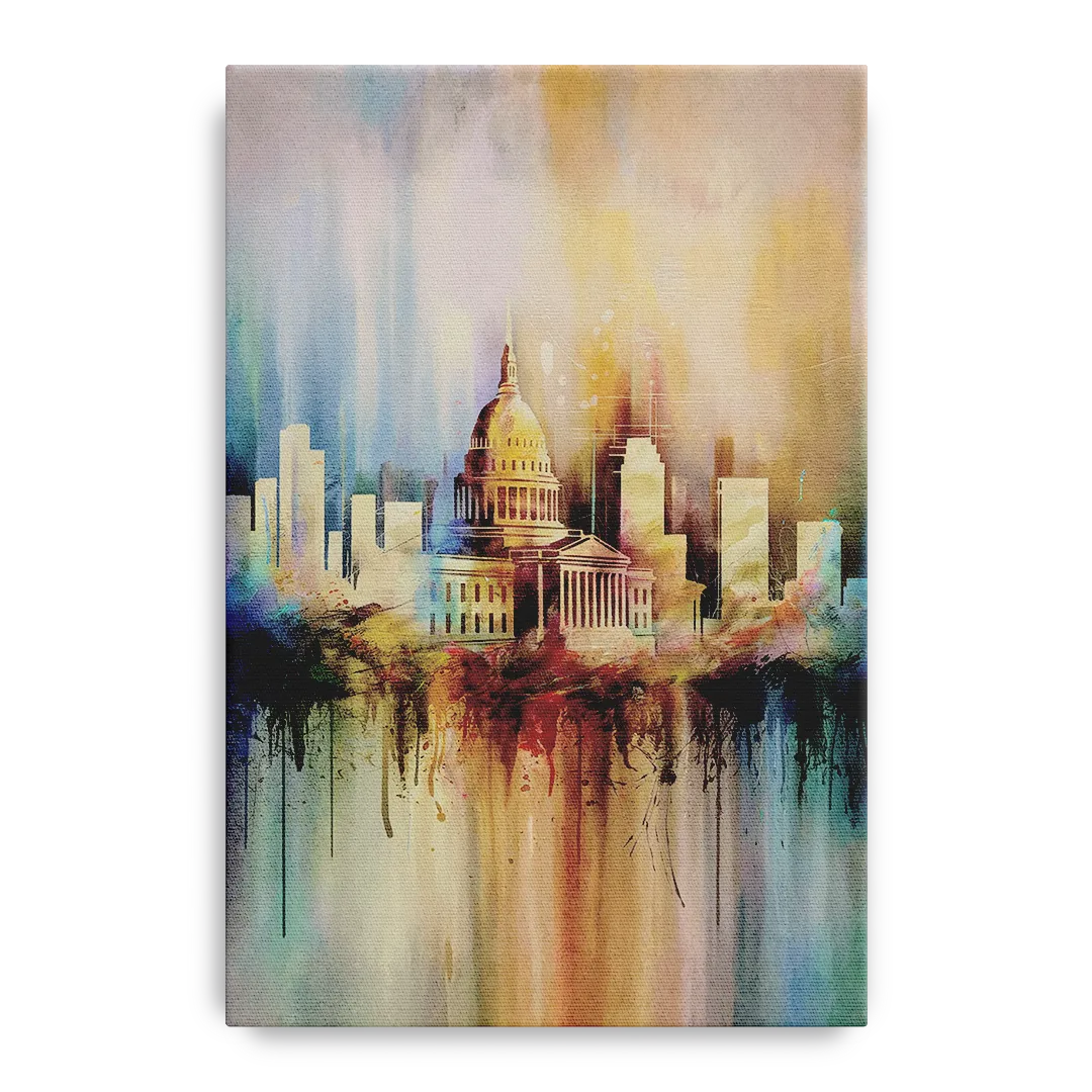 Nashville Tennessee State Capitol Front - Canvas Wall Art