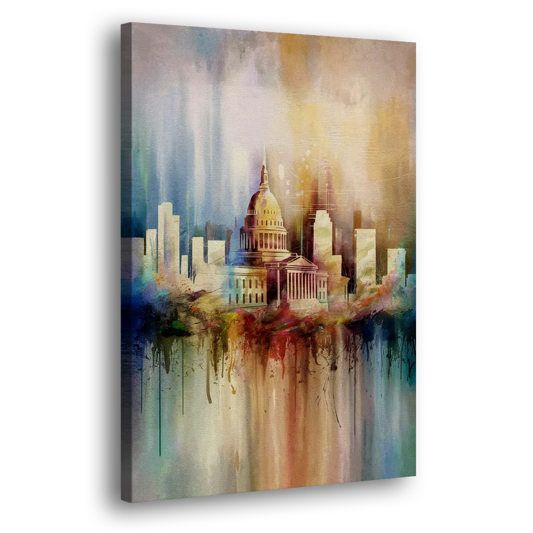 Nashville Tennessee State Capitol Side - Canvas Wall Art