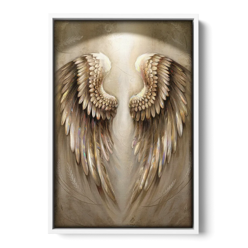 Nashville Wings Mural Tribute Front - White Canvas Wall Art