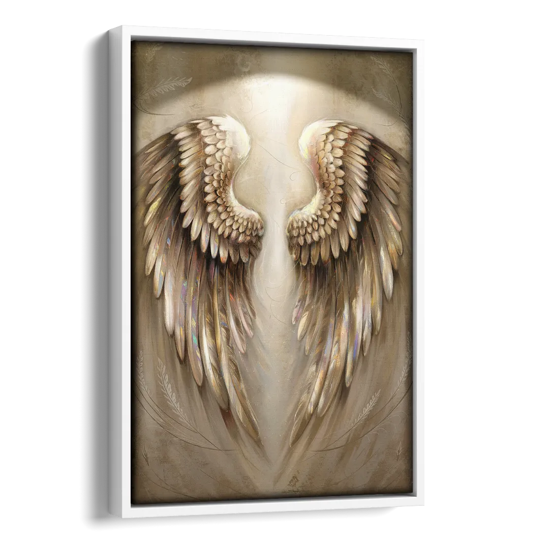Nashville Wings Mural Tribute Side - White Canvas Wall Art