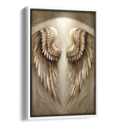 Nashville Wings Mural Tribute Side - White Canvas Wall Art