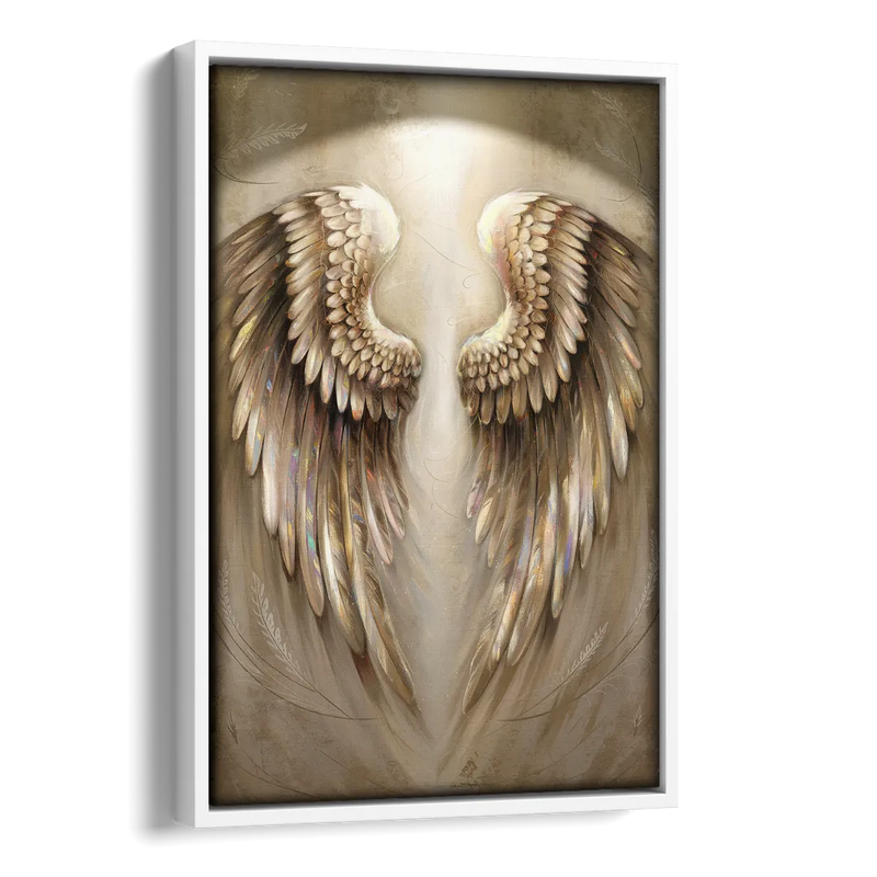 Nashville Wings Mural Tribute Side - White Canvas Wall Art