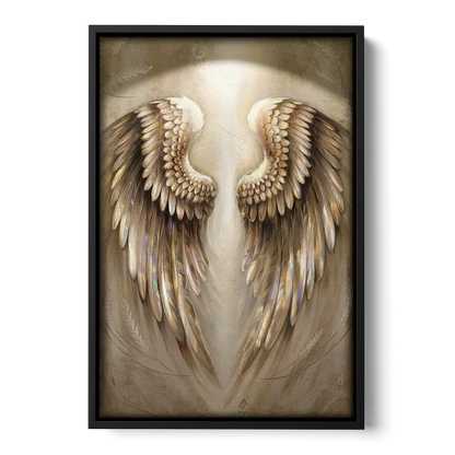 Nashville Wings Mural Tribute Front - Black Canvas Wall Art