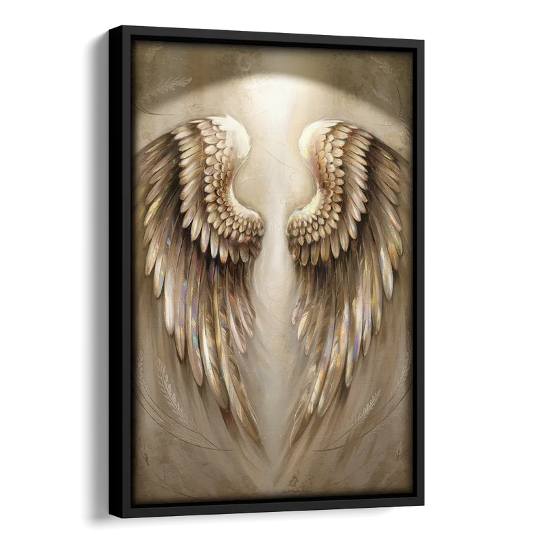 Nashville Wings Mural Tribute Side - Black Canvas Wall Art