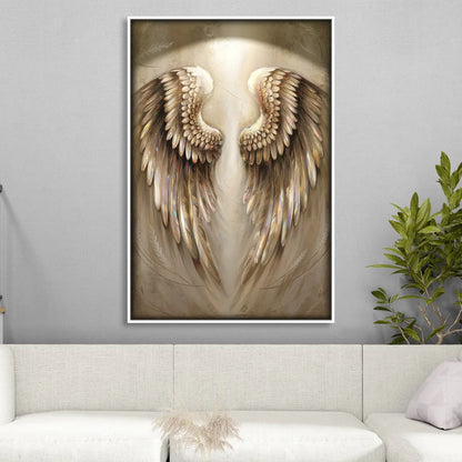 Nashville Wings Mural Tribute Living Room - White Canvas Wall Art