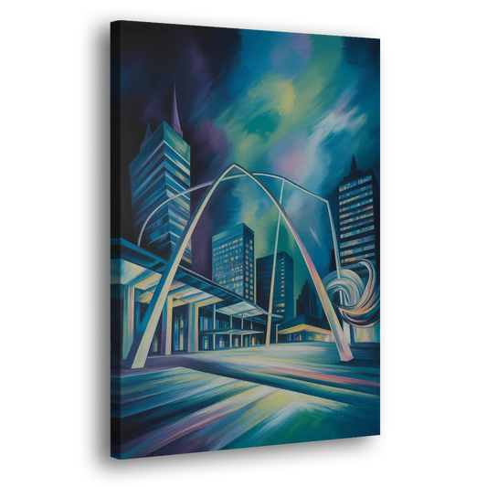 Nathan Phillips Square Night Lights Side - Canvas Wall Art