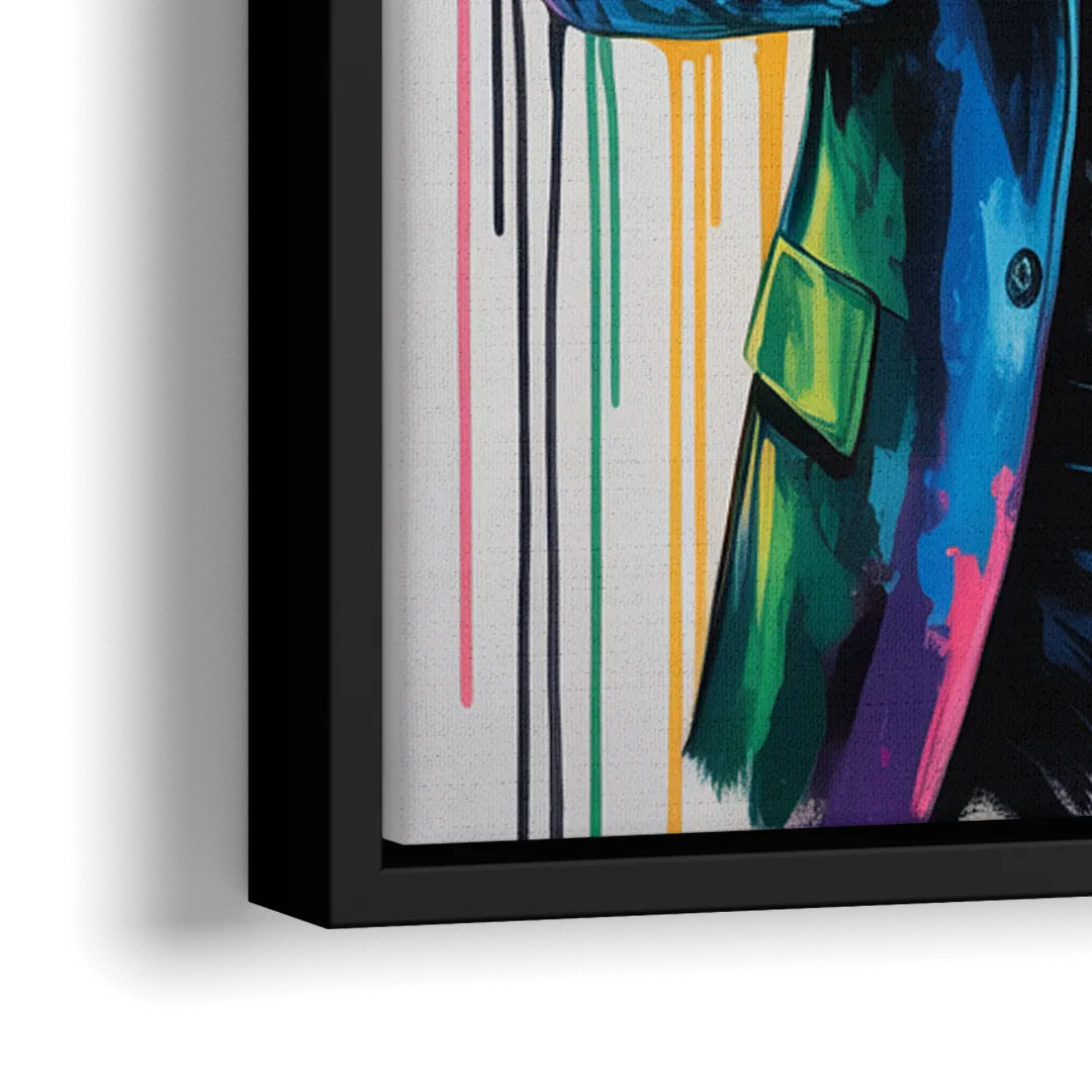 Neo Soul 2.0 - Close-Up Black Frame Canvas