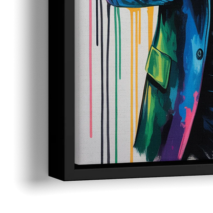 Neo Soul 2.0 - Close-Up Black Frame Canvas
