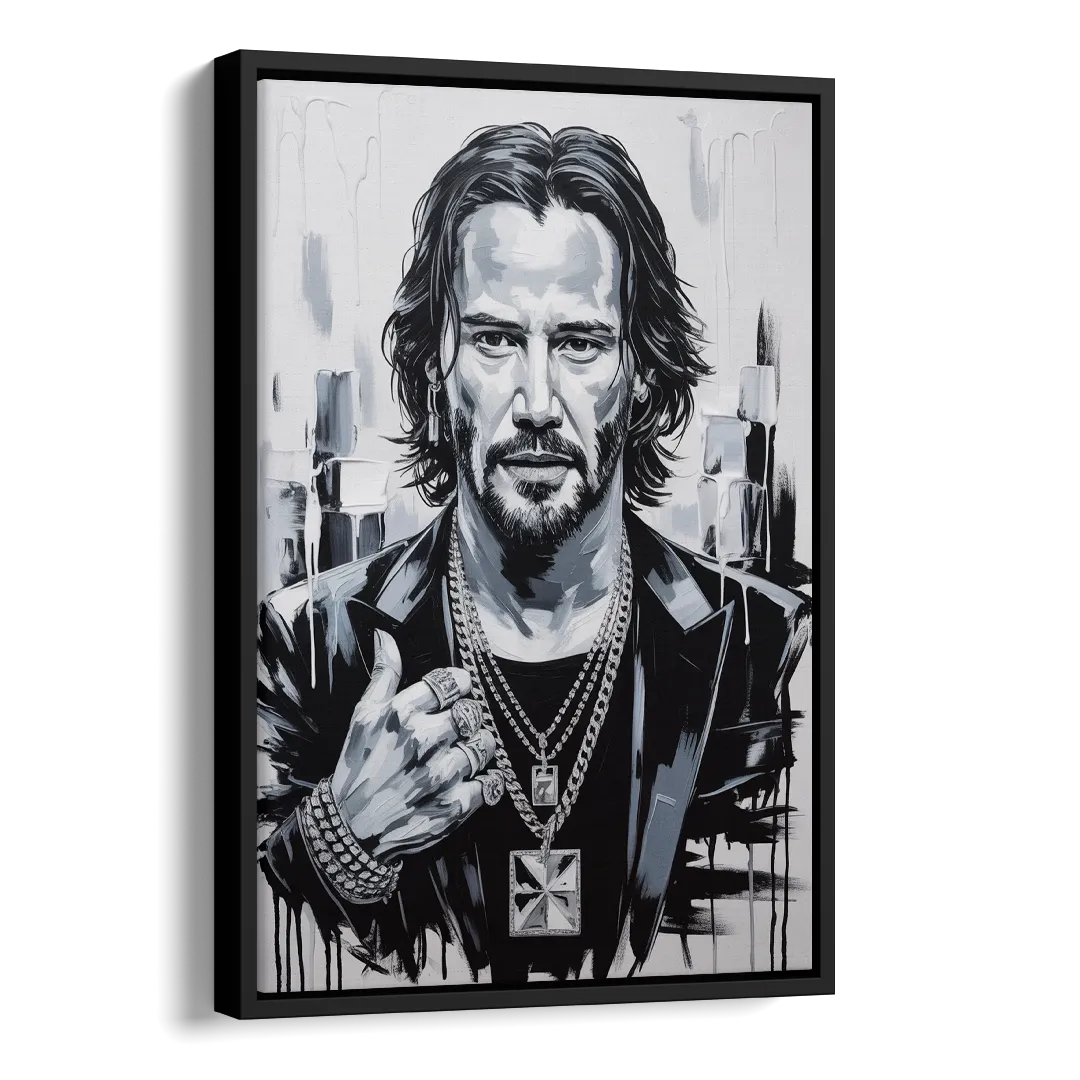 Neo Soul Side - Black Canvas Wall Art