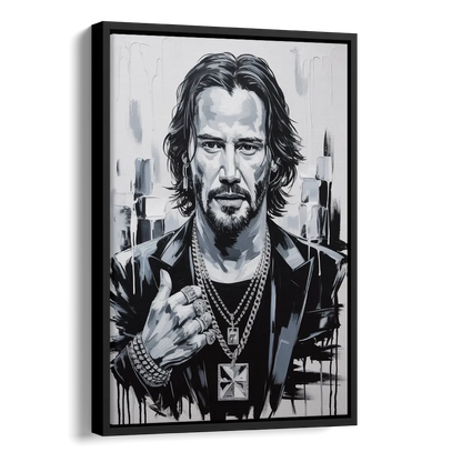 Neo Soul Side - Black Canvas Wall Art