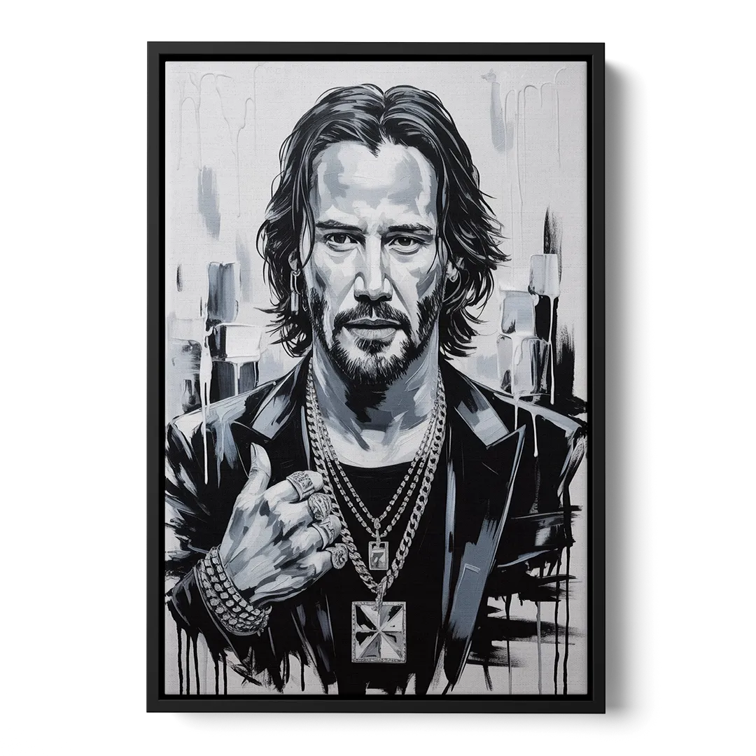 Neo Soul Front - Black Canvas Wall Art