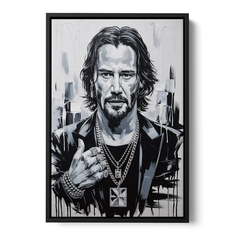 Neo Soul Front - Black Canvas Wall Art