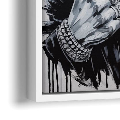 Neo Soul - Close-Up White Frame Canvas